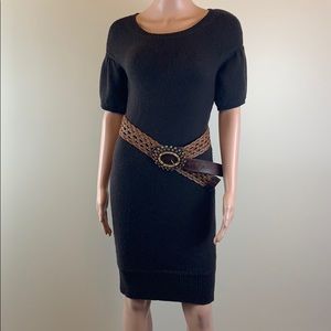 Vince knit sweater dress chocolate brown Sz.XS